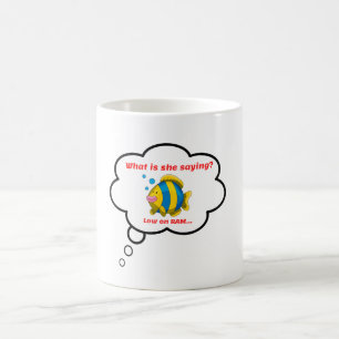 Mug Mémoire RAM faible Mémoire de poisson pour lui