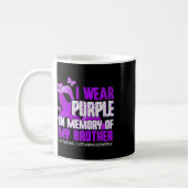 Mug Mémoire violette de conscience de mon frère (Gauche)