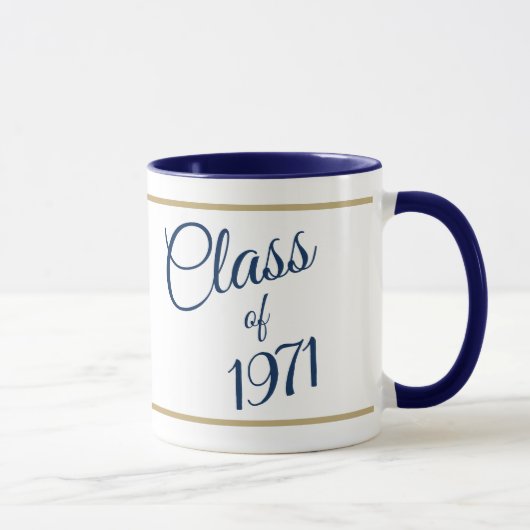 Mug Mémorable ! Classe de muscade de réunion de 1971 (Droite)