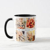 Mug Memorial Best Mom Ever Modern Photo Collage (Gauche)