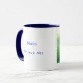 Mug Mémorial bleu de MERLIN (Devant gauche)
