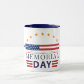 Mug Memorial Day American Flag Stars Patriotic Combo (Centre)