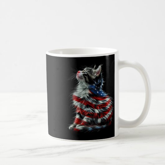 Mug Memorial Day Chat et fête de l'indépendance Fierté (Droite)