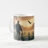 Mug Memorial Day Hommage Artwork - Honorer les América (Devant gauche)