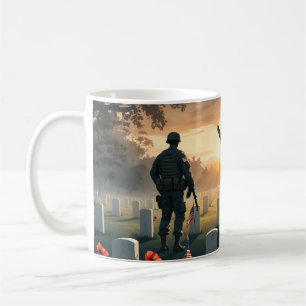 Mug Memorial Day Hommage Artwork - Honorer les América