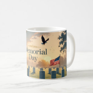 Mug Memorial Day Hommage Artwork - Honorer les América