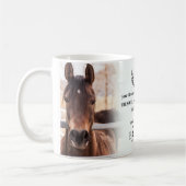 Mug Mémorial de perte d'animal de compagnie Cheval Mod (Gauche)
