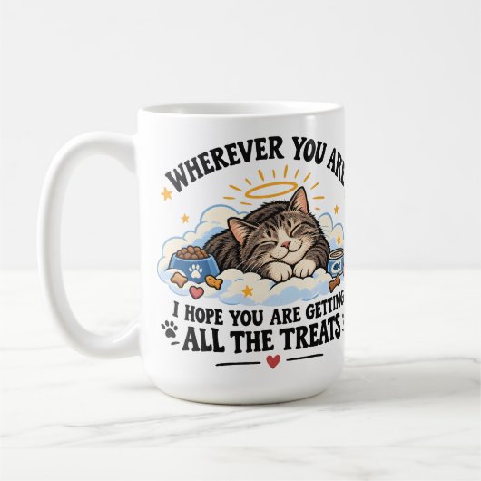 Mug Mémorial de perte de chat (Gauche)