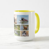 Mug Mémorial des animaux de compagnie coutume 8 photo- (Devant droit)