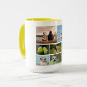 Mug Mémorial des animaux de compagnie coutume 8 photo- (Devant gauche)