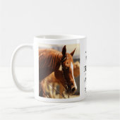 Mug Mémorial du Cheval - Sympathie pour animaux de com (Gauche)