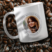 Mug Memorial Love Beyond Words Élégant Photo Chic