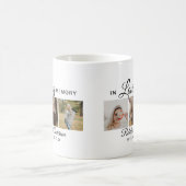Mug Mémorial moderne collage de 3 photos (Centre)