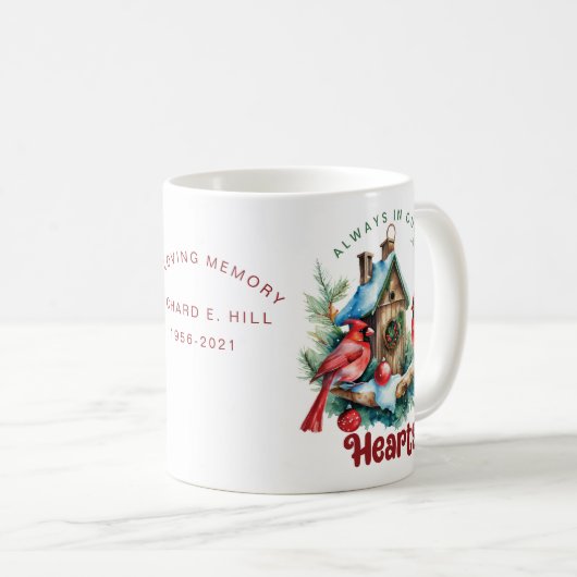 Mug Mémorial Personnalisé Toujours Dans Nos Coeurs (Devant droit)
