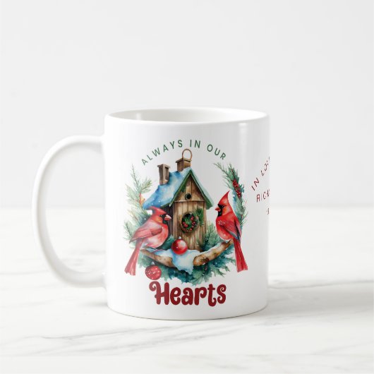 Mug Mémorial Personnalisé Toujours Dans Nos Coeurs (Gauche)