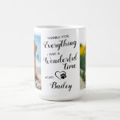 Mug Mémorial pour animaux de compagnie du chien animal (Centre)