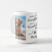 Mug Mémorial pour animaux de compagnie du chien animal (Devant gauche)