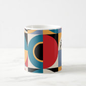 Mug Memphis Abstrait : Style Vintage géométrique. (Centre)