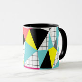 Mug Memphis, formes géométriques (Devant droit)