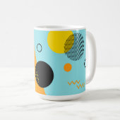 Mug Memphis, hippie, art à la mode et frais (Devant droit)