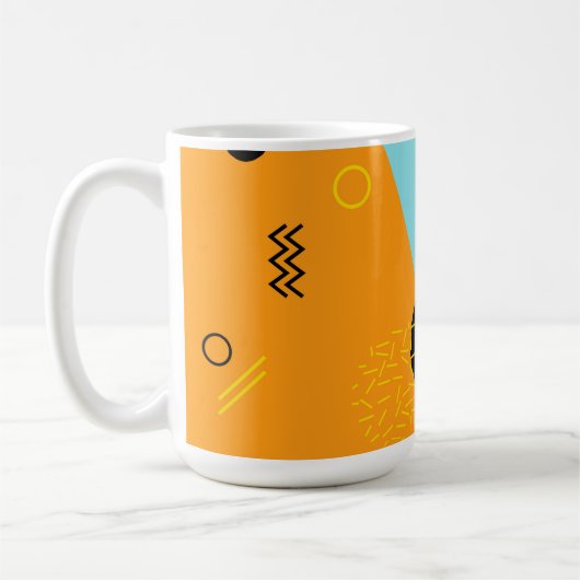 Mug Memphis, hippie, art à la mode et frais (Gauche)