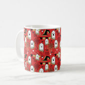 Mug Memphis incomparable géométrique de fantôme pour h (Devant gauche)