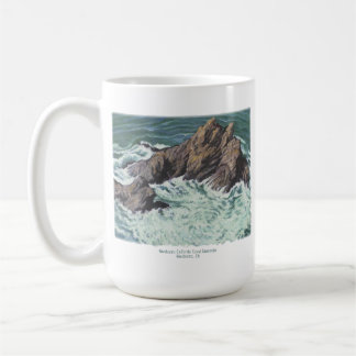 Mug Mendocino California Coast Seascape; imprimé, t-sh