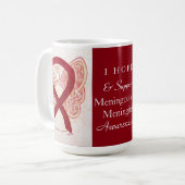 Mug Meningococcie méningite sensibilisation Ruban Musi (Devant gauche)