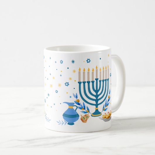 Mug Menorah Hanoukka (Devant droit)