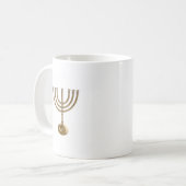 Mug menorah or (Devant gauche)