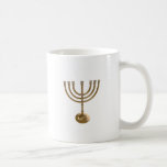 Mug menorah or<br><div class="desc">Menora,  channukah,  or métallique,  hannukah,  hébreu,  fêtes,  juif,  juif,  judaïsme,  menorah,  chanouka,  hannuka,  channuka,  christmukah,  christmukah,  judaïa rabbin</div>