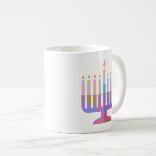 Mug Menorah rose (Devant droit)