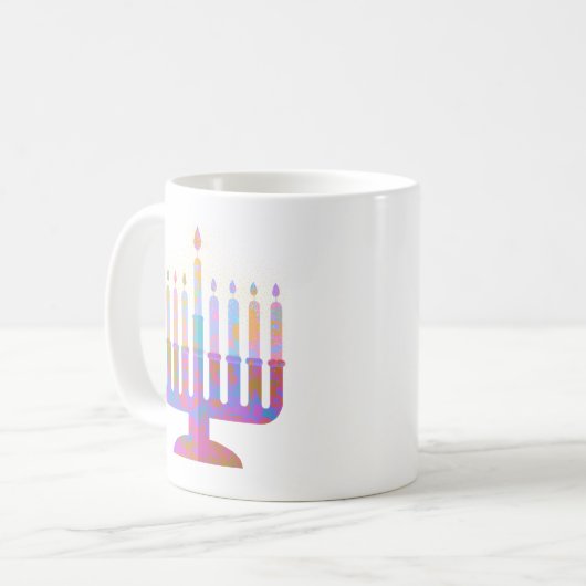 Mug Menorah rose (Devant gauche)