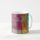 Mug Menorahs temps funky Hanoukka (Devant droit)