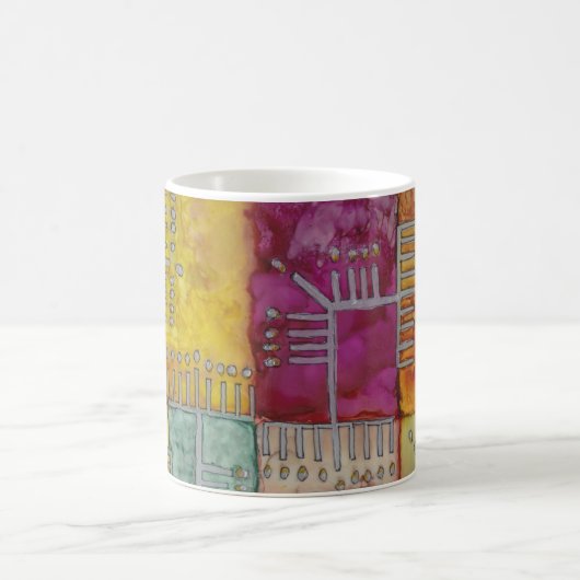 Mug Menorahs temps funky Hanoukka (Centre)