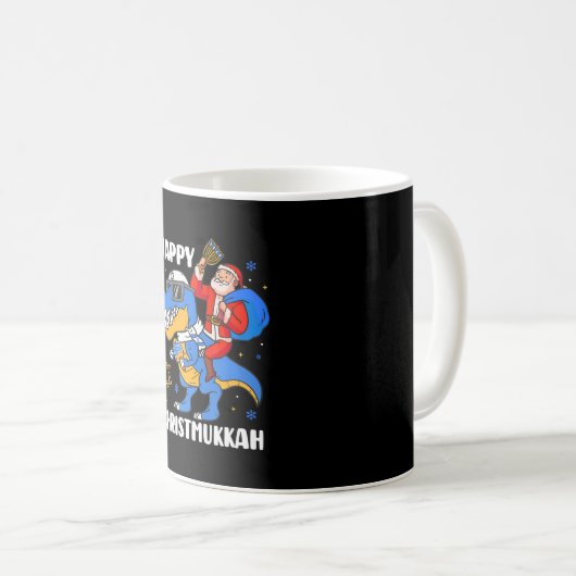 Mug Menorasaurus Rex Funny T Rex Dinosaur Hanoukka (Devant droit)