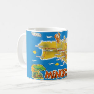 Mug Menorca Vintage Espagne Illustrée