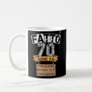 Mug Mens 70 Anniversaire Funny Grand-père Vintage