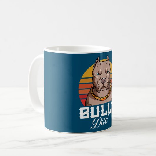 Mug Mens American Bully Design Pour Propriétaire De Ch (Devant gauche)