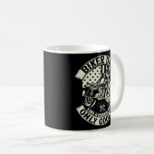 Mug Mens American Flag Biker Papa Motorcycle (Devant droit)