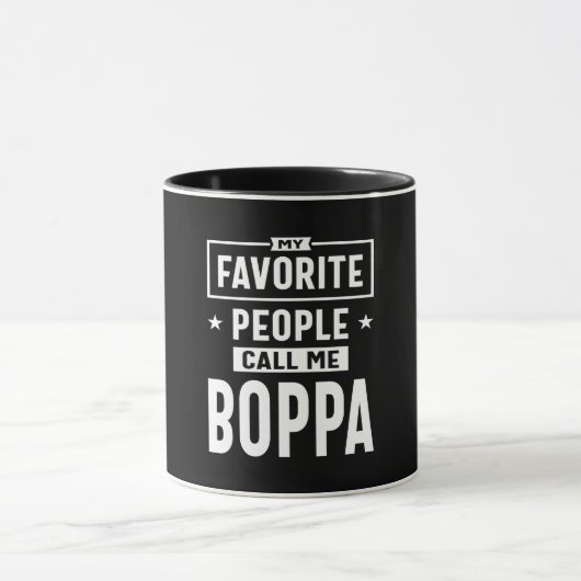 Mug Mens Cadeau Mes Favoris Appelez-Moi Boppa (Centre)