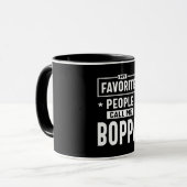Mug Mens Cadeau Mes Favoris Appelez-Moi Boppa (Devant gauche)