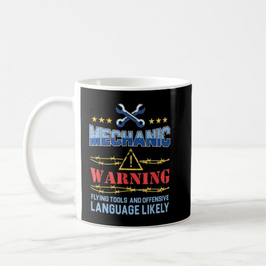 Mug Mens Drôle Mécanique Taux Horaire Taux De Travail (Gauche)