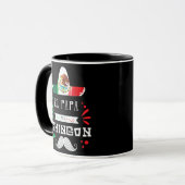 Mug Mens El Papa Mas Chingon Meilleur Funny Mexicain (Devant gauche)