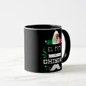Mug Mens El Papa Mas Chingon Meilleur Funny Mexicain (Devant droit)