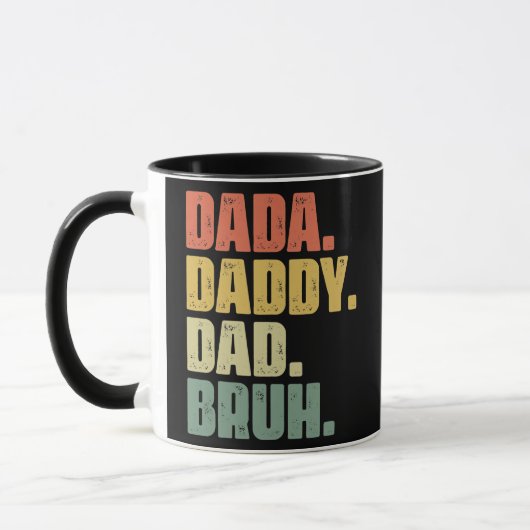 Mug Mens Fête des pères Dada Papa Papa Papa Bruh  (Gauche)