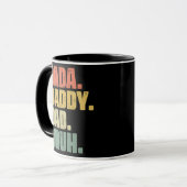 Mug Mens Fête des pères Dada Papa Papa Papa Bruh  (Devant gauche)
