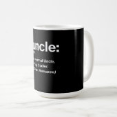 Mug Mens Funny Uncle Shirt Mens Funcle Définition du p (Devant droit)