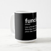 Mug Mens Funny Uncle Shirt Mens Funcle Définition du p (Devant gauche)
