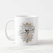 Mug Mens Funny Whiskey 70e anniversaire (Gauche)